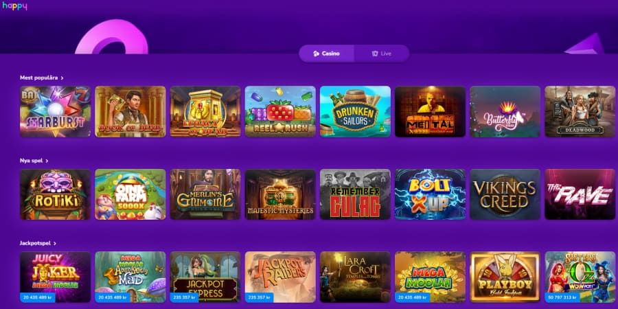 Unlimit Casino-webbplats