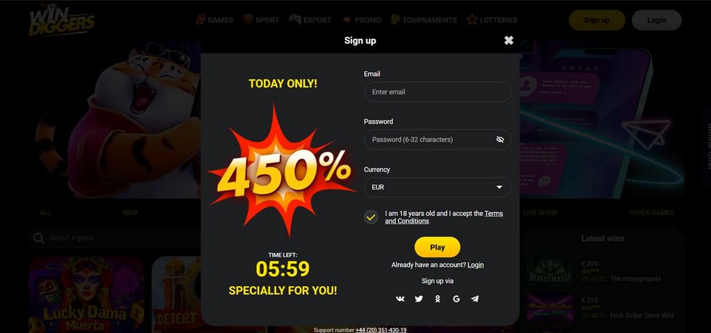 Win Diggers Gambling Establishment Testimonial - One of online casino with finest perks
